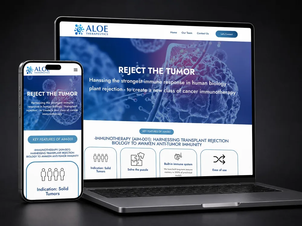 ALOE Therapeutics website