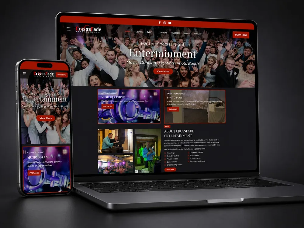 CrossFade Entertainment website